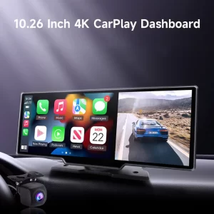 Portable 10" Apple CarPlay & Android Auto Car Display Screen